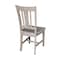 International Concepts Set of 2 San Remo Splatback Chairs, Washed Gray Taupe C09-10P - alternate 5